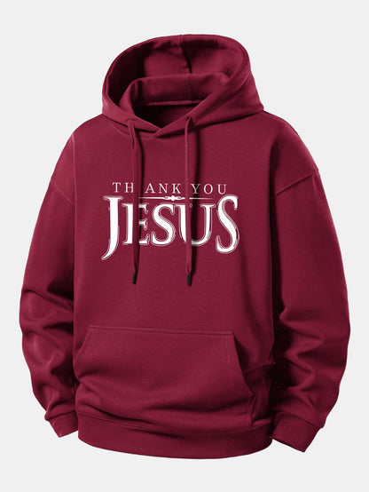 "Thank You Jesus" Relaxed Hoodie