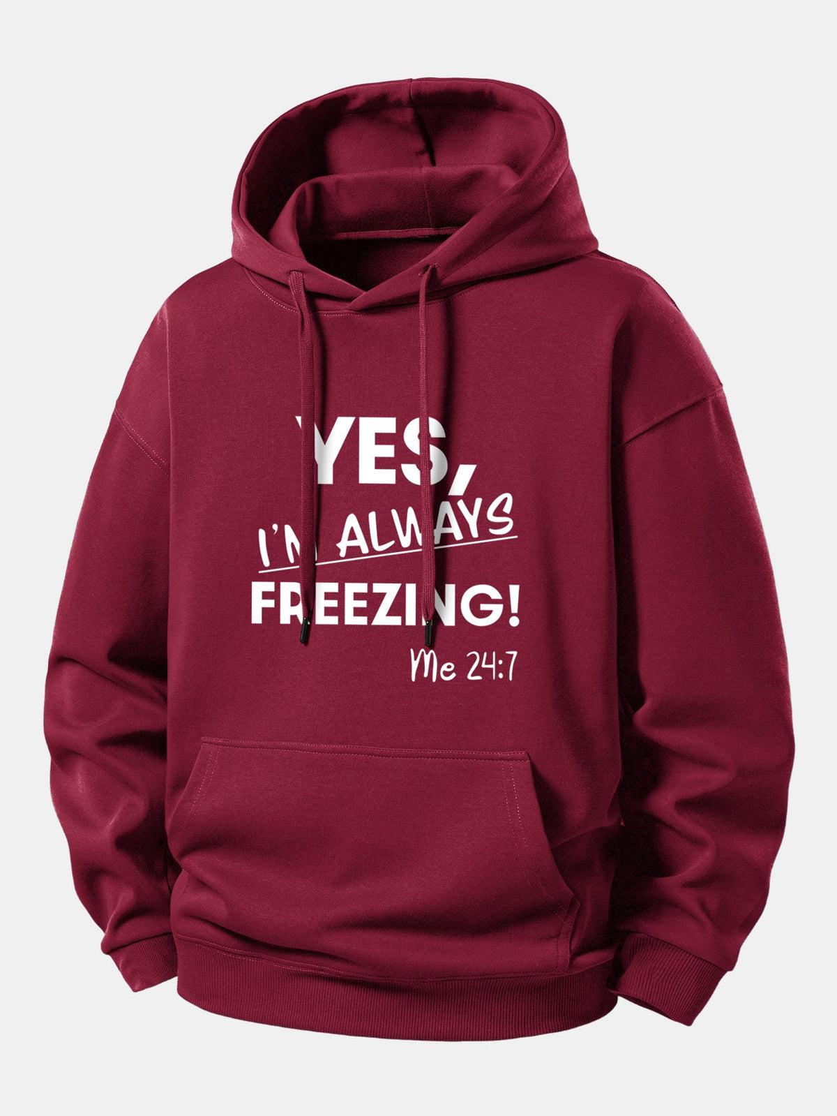 "Yes, I'm Always Freezing" Relaxed Hoodie