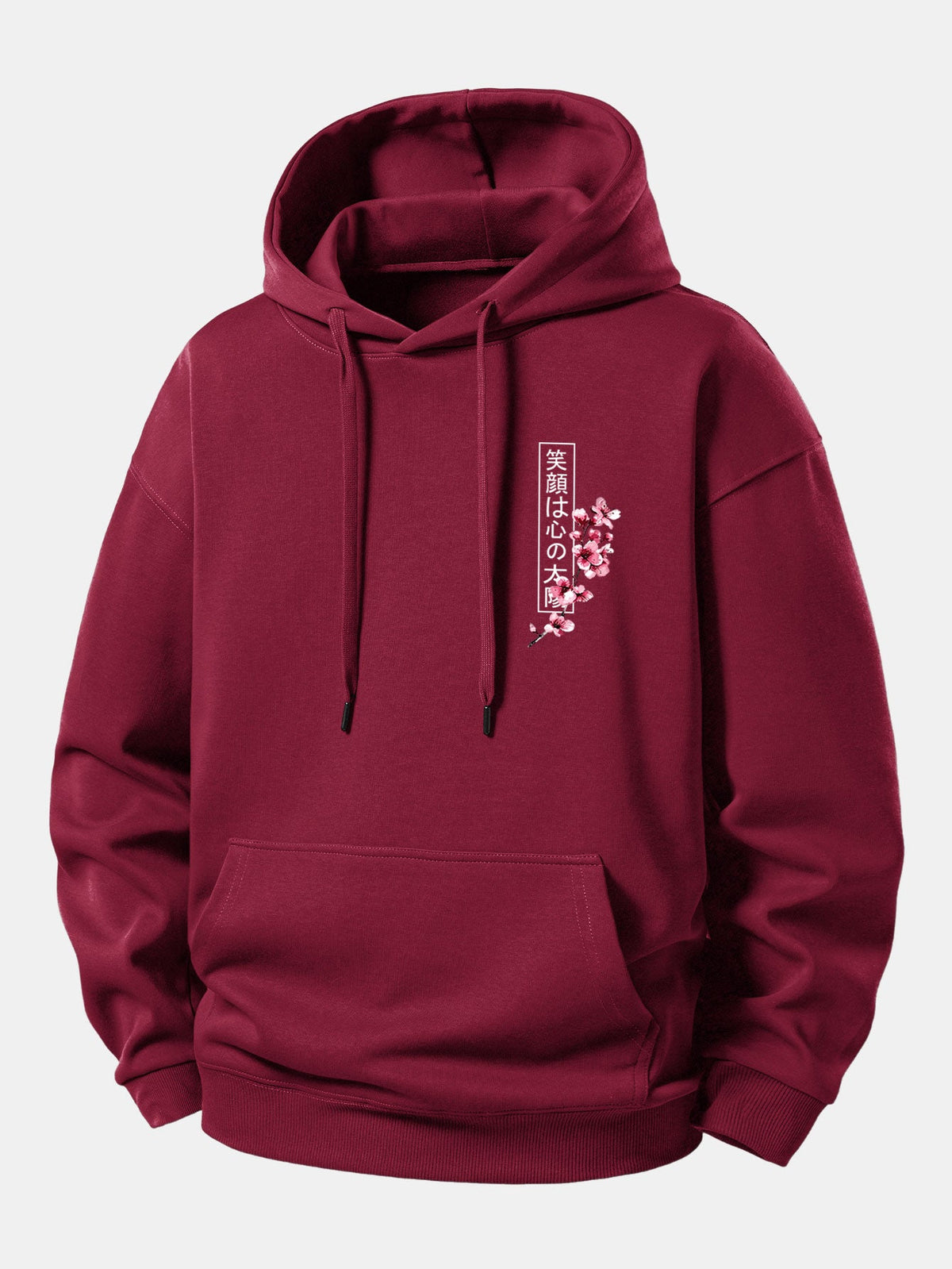Moletom de caimento confortável com estampa de samurai japonês, katana, carpas koi e sakura