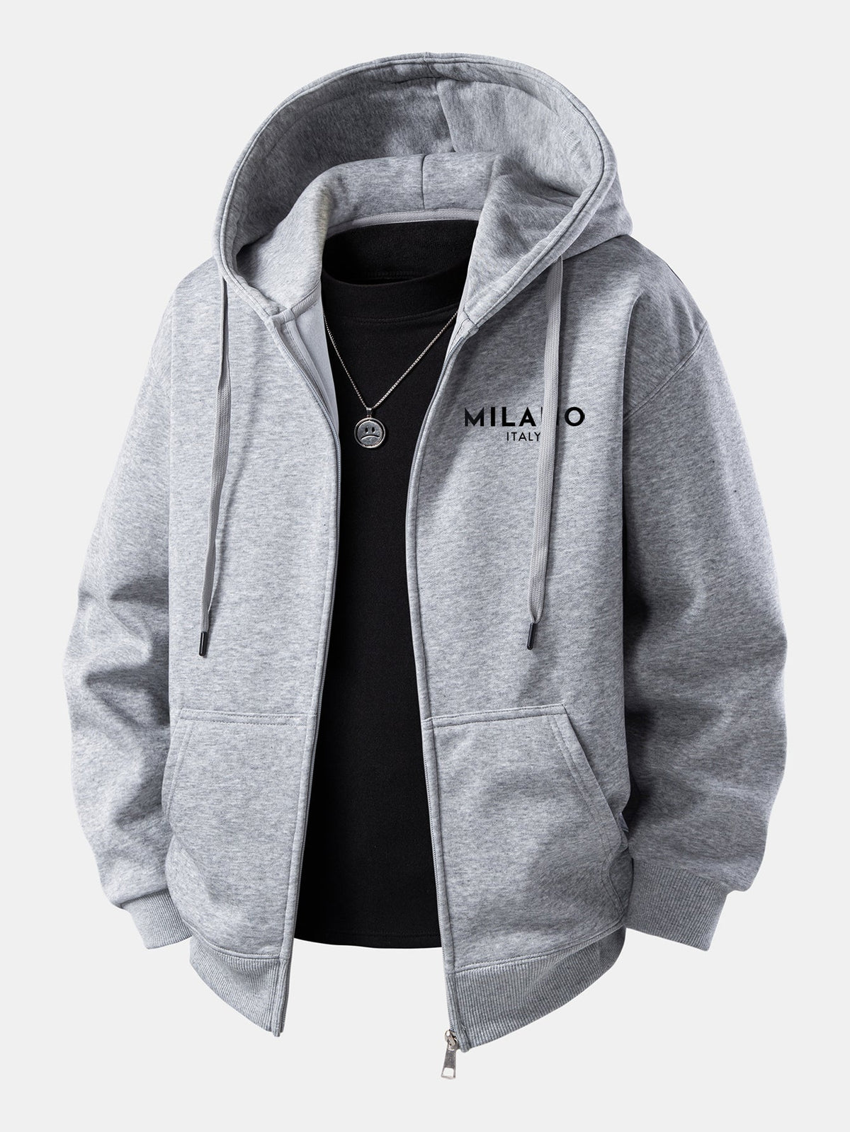 Milano Print Zip Sweatshirt