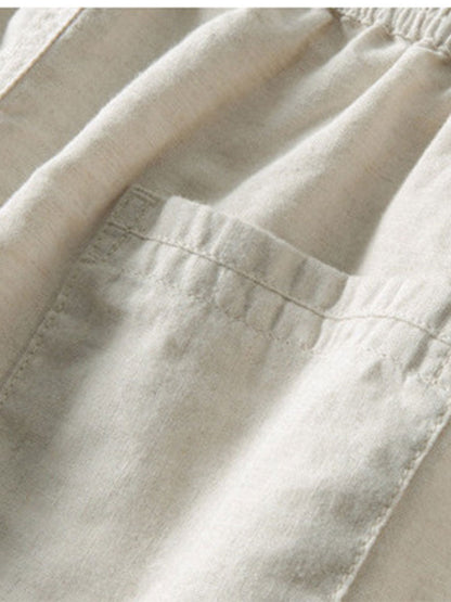 Calça de Linho com Perna Reta