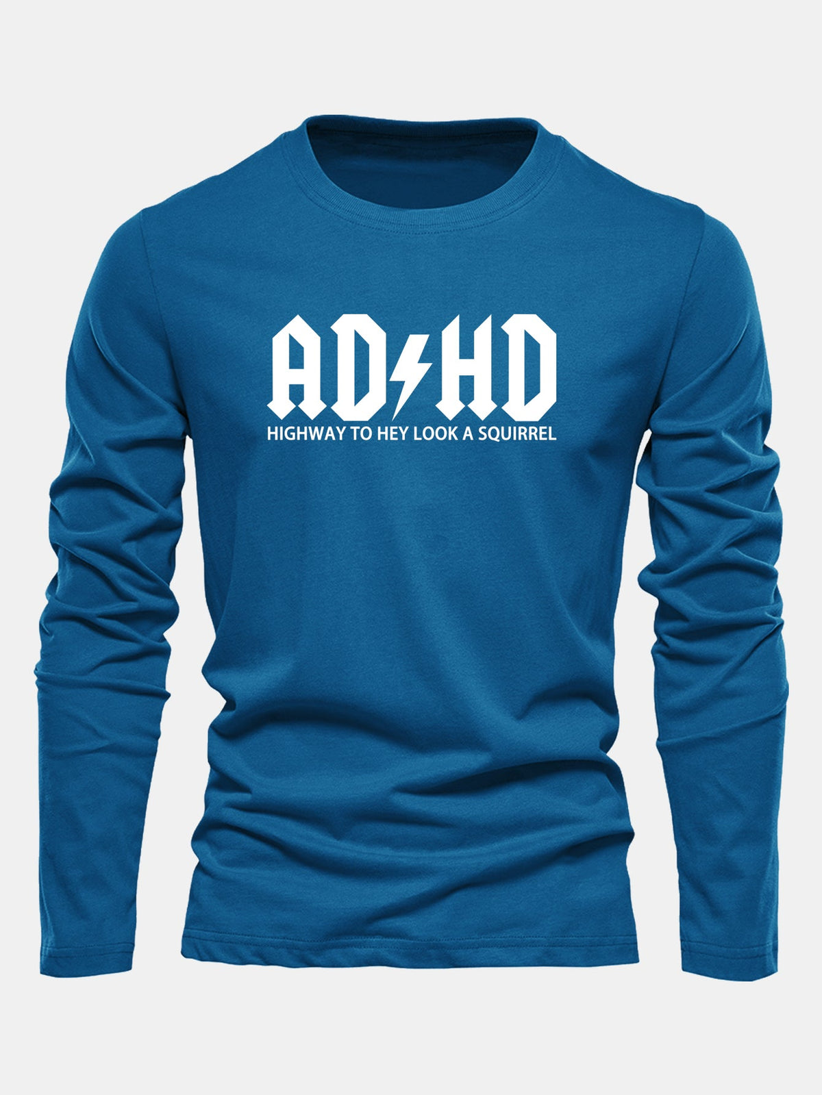 ADHD Print Long Sleeve Cotton T-Shirt