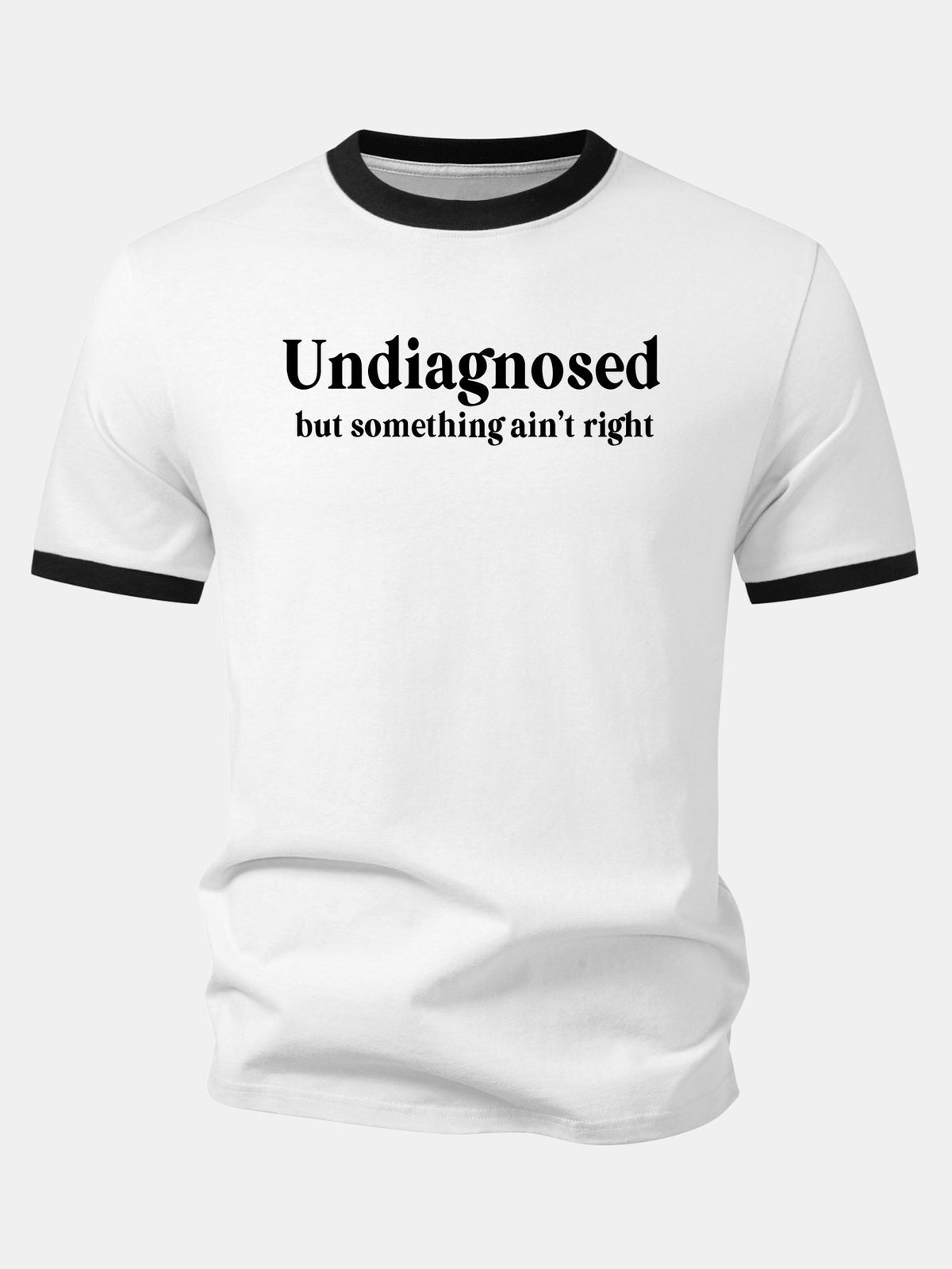 Camiseta Undiagnosed Print Contrast Ringer