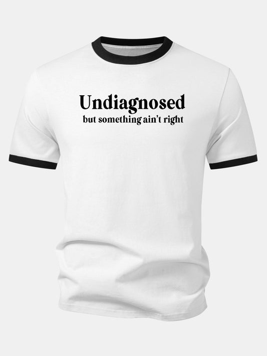 Camiseta Undiagnosed Print Contrast Ringer