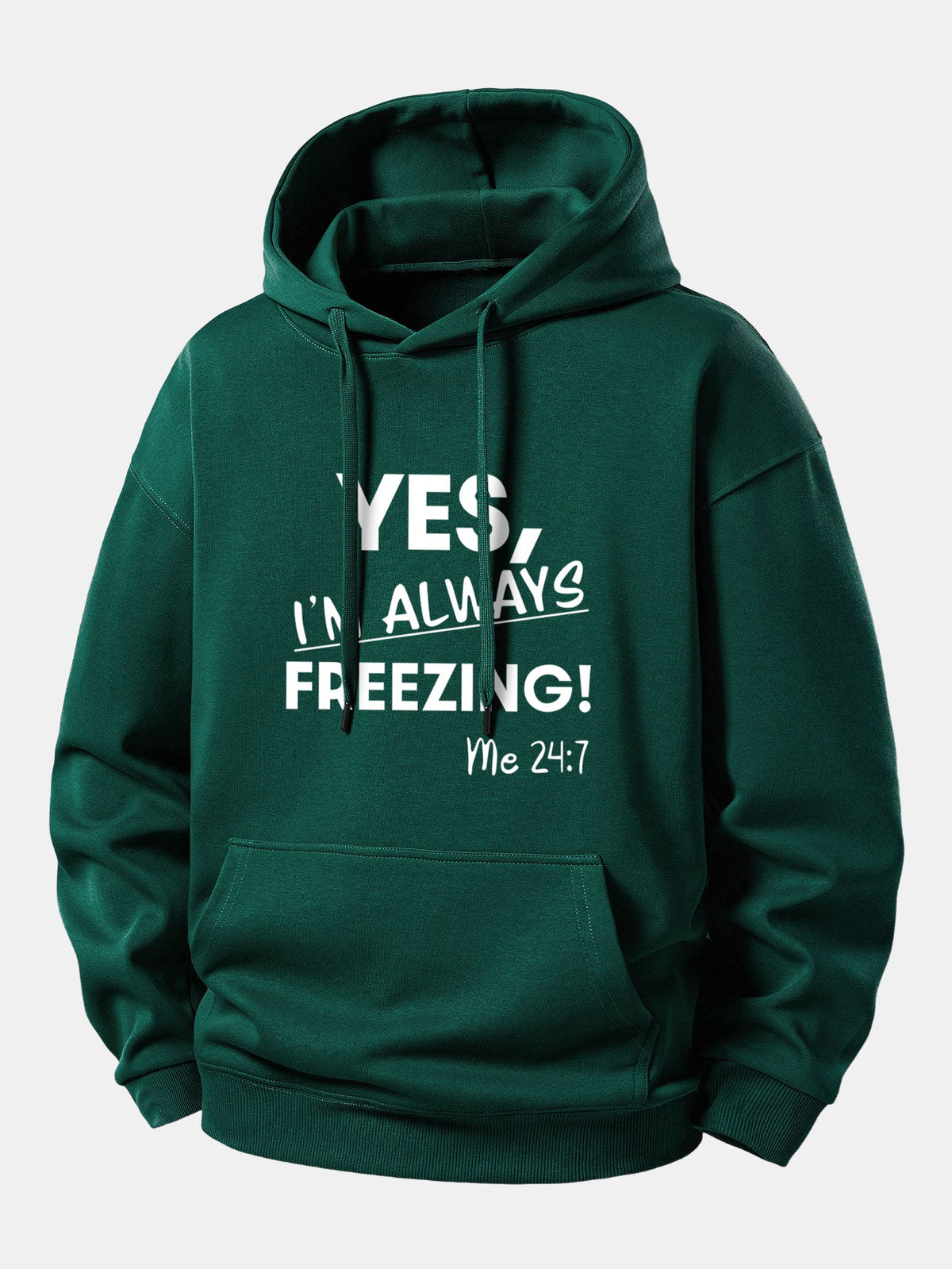 "Yes, I'm Always Freezing" Relaxed Hoodie