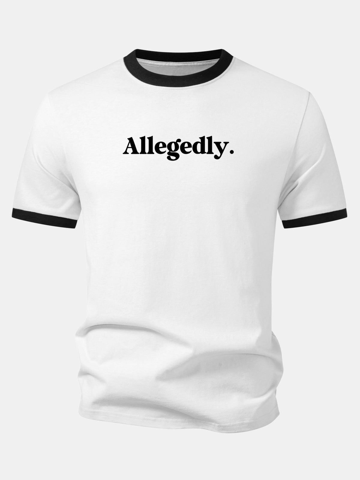 Camiseta com estampa contrastante Allegedly Ringer
