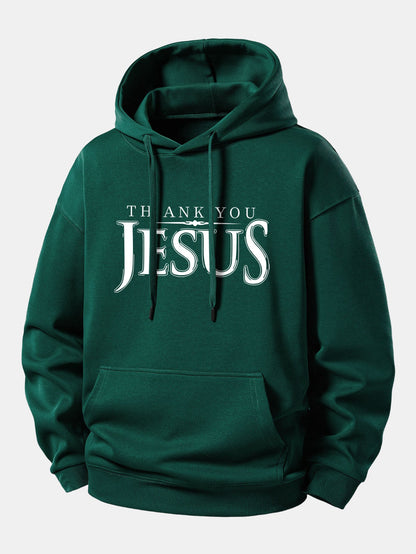 "Thank You Jesus" Relaxed Hoodie