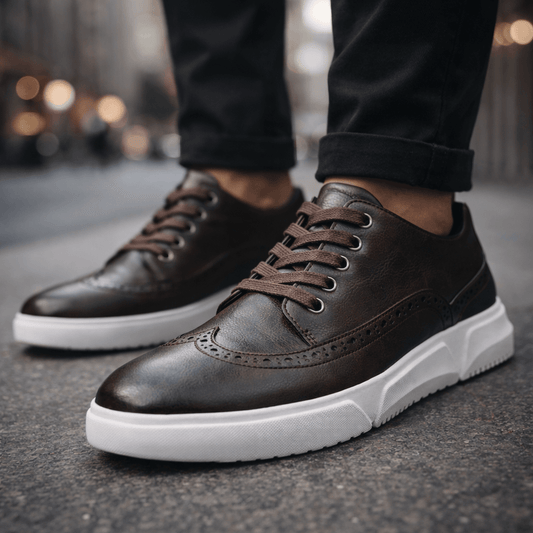 Hutton Heritage Leather Trainers