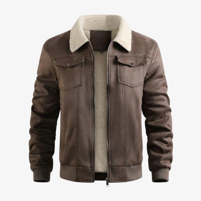 The Duxford Shearling-Collar Aviator