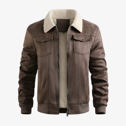 The Duxford Shearling-Collar Aviator