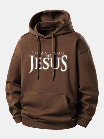 "Thank You Jesus" Relaxed Hoodie