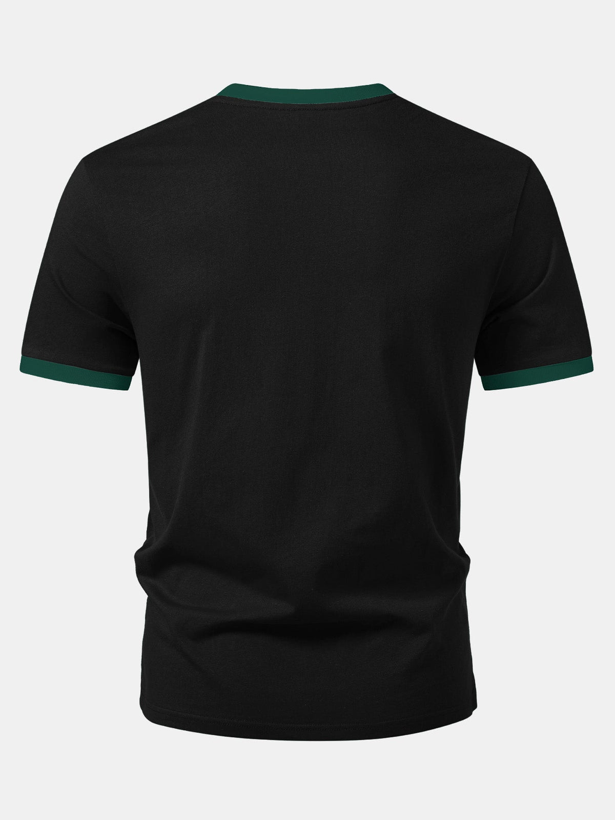 Camiseta Ringer de Contraste com Estampa de Fantasma Glitch