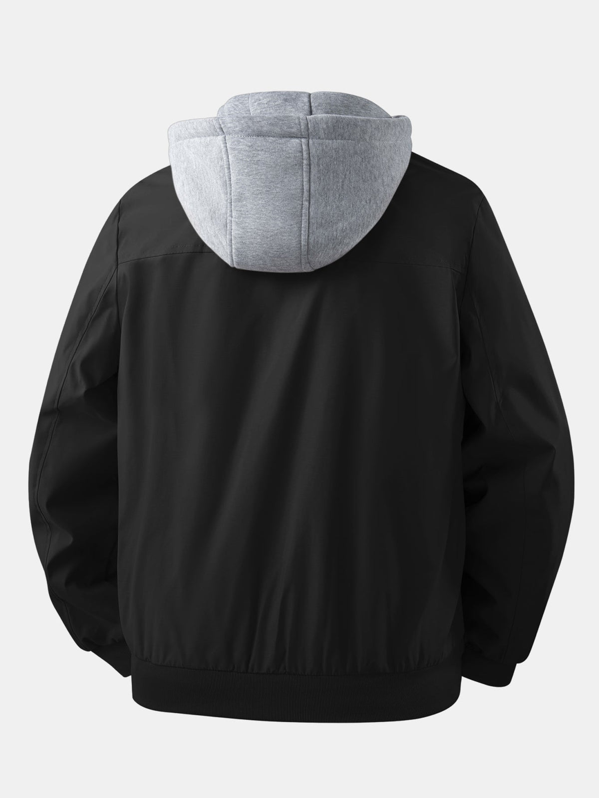 Zip Bomber Jacket with Removable Hood