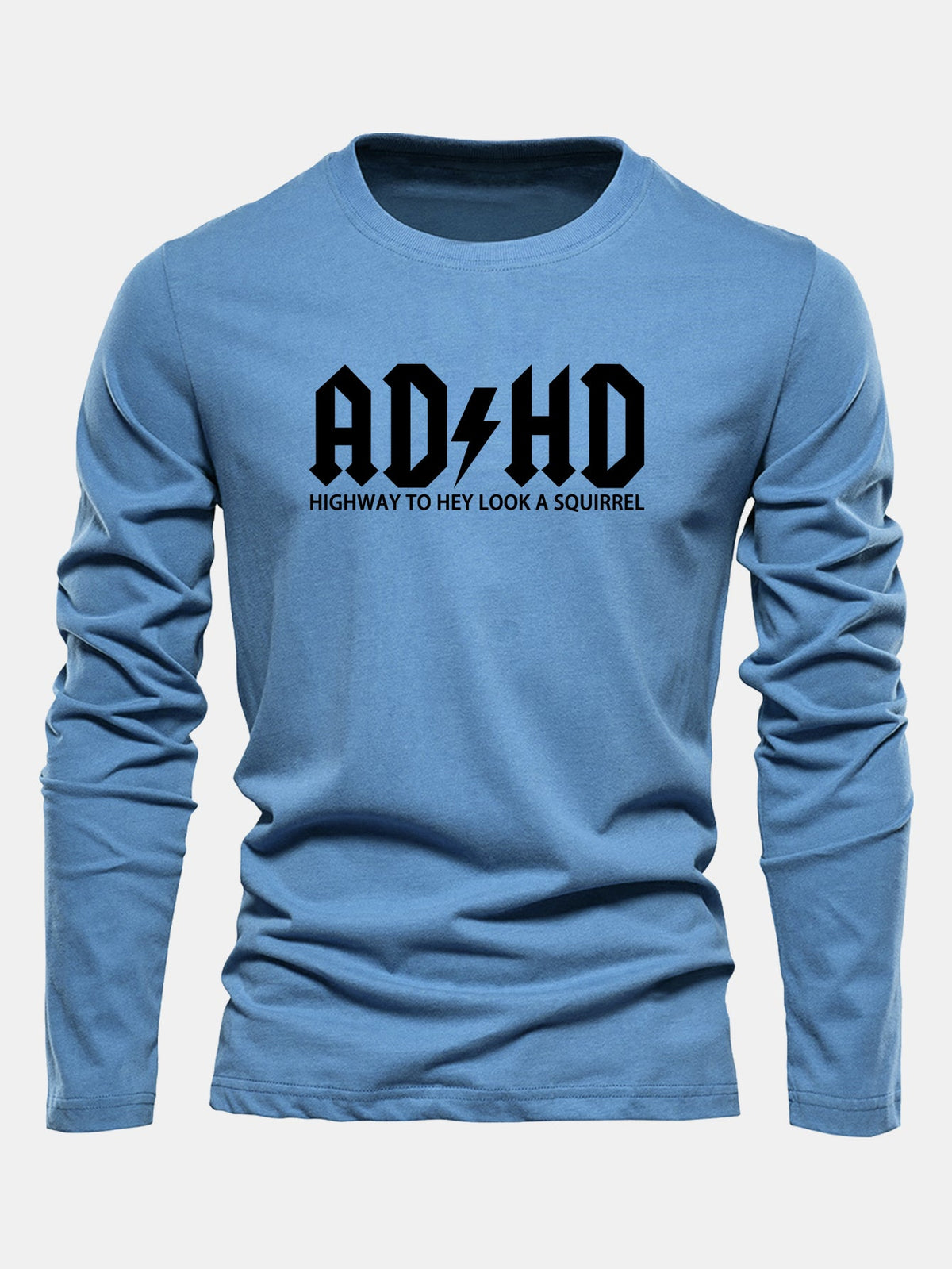 ADHD Print Long Sleeve Cotton T-Shirt
