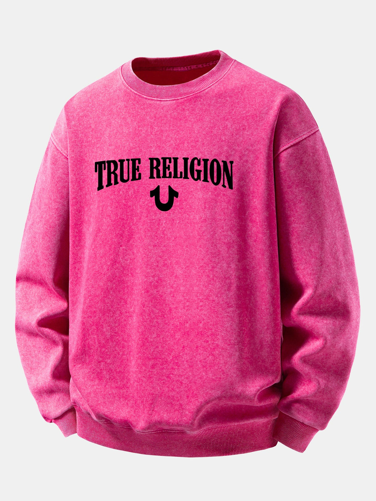 "True Religion" Washed Distressed Sweatshirt