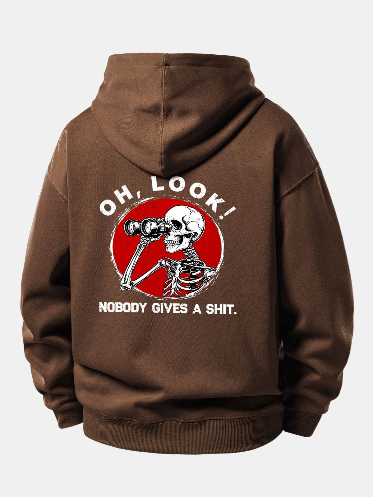 Telescope Skeleton Back Print Relaxed Sweatshirt