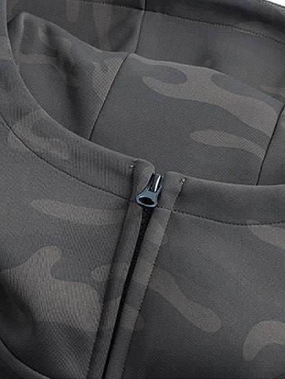 Camo Zip Hooded Jacket