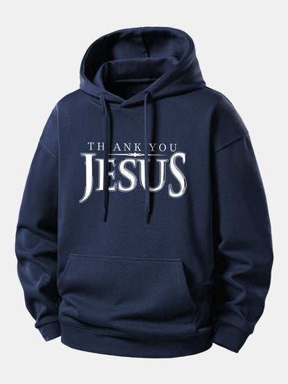 "Thank You Jesus" Relaxed Hoodie