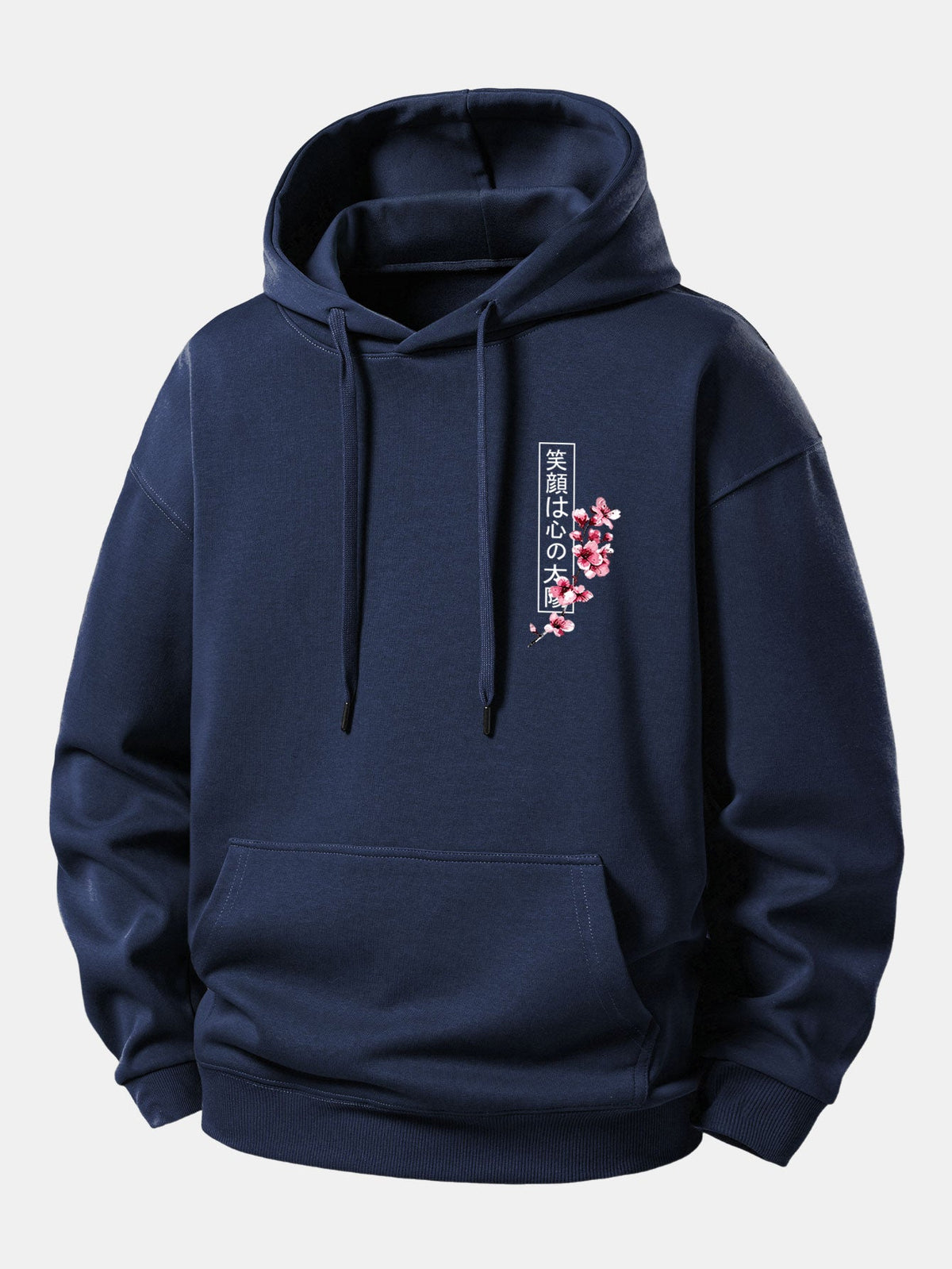 Moletom de caimento confortável com estampa de samurai japonês, katana, carpas koi e sakura