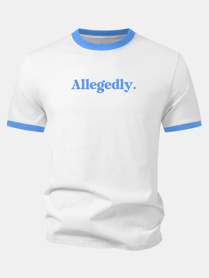 Camiseta com estampa contrastante Allegedly Ringer