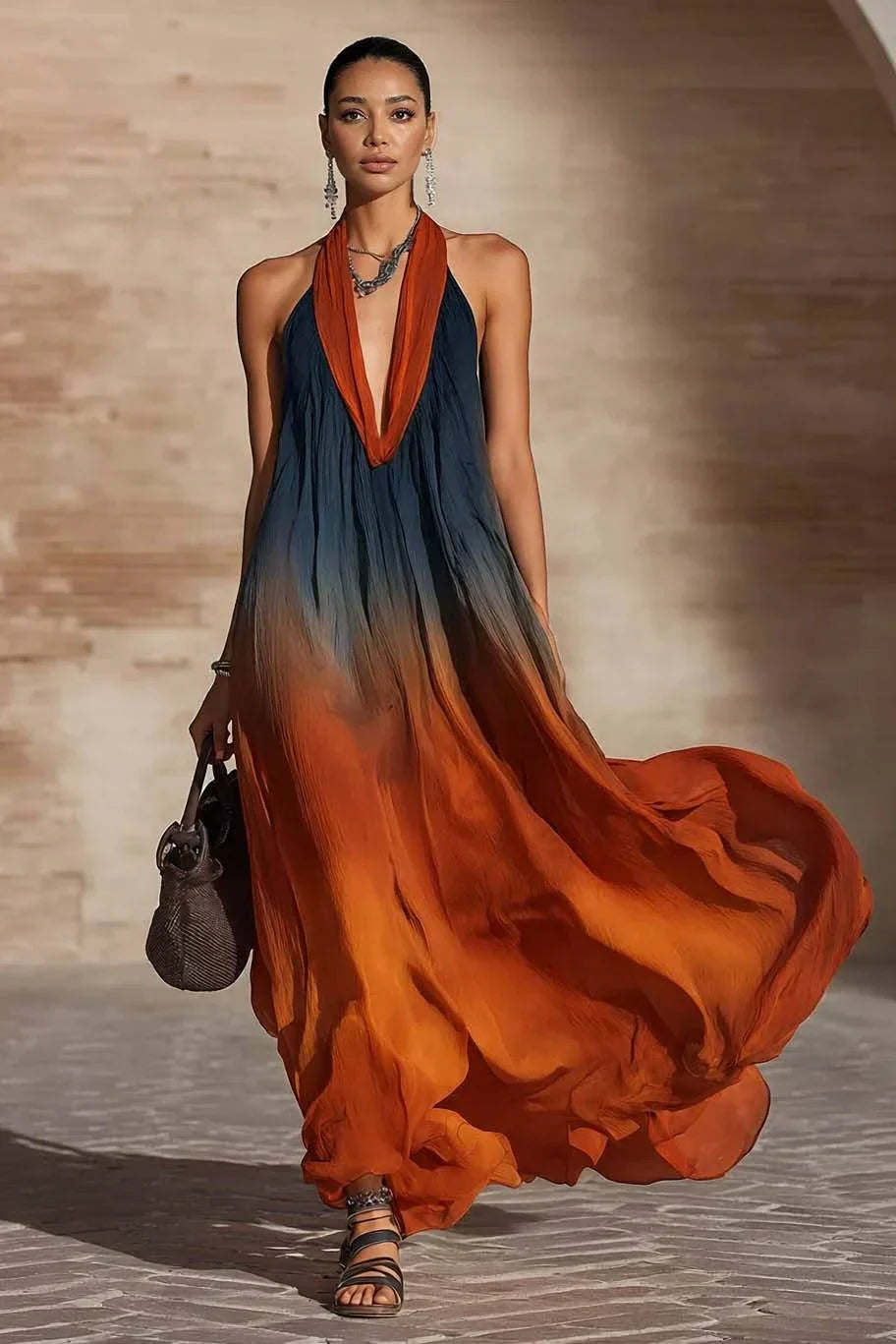 Marlow Gradient Boho Maxi Dress