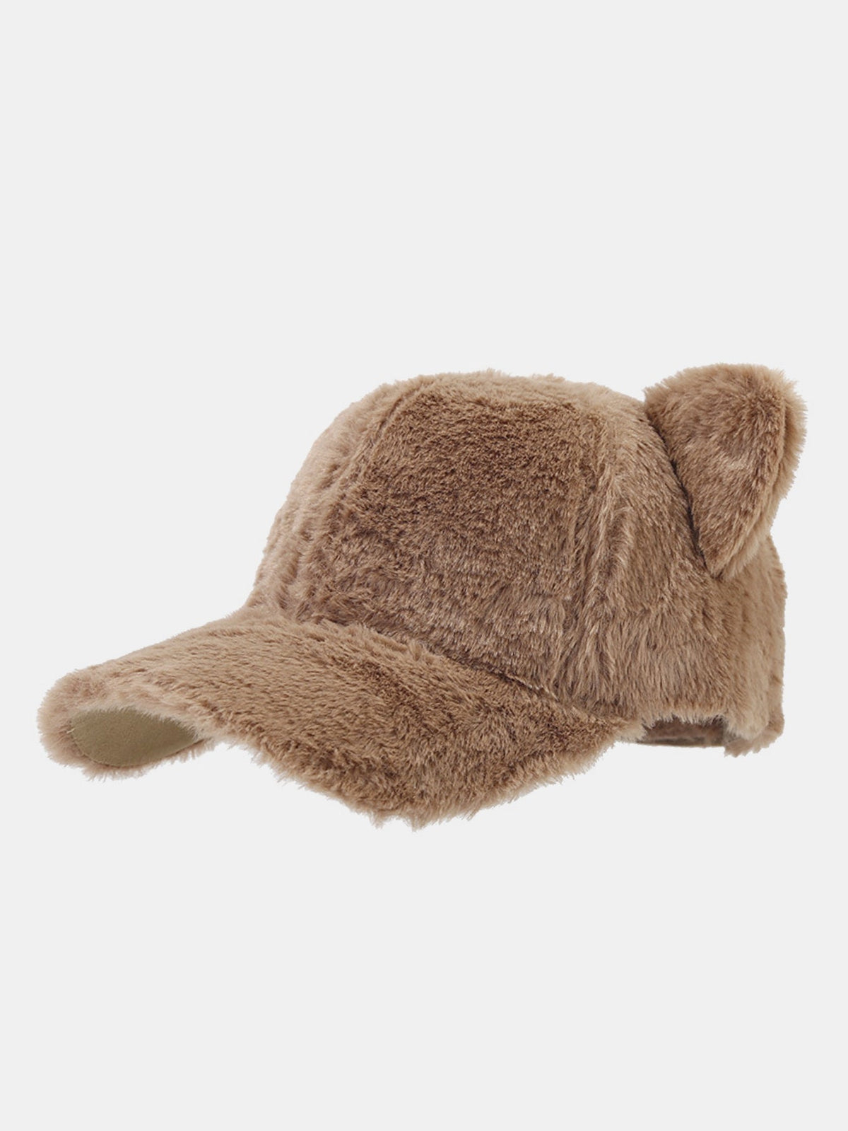 Fluffy Plush Cat Ear Baseball Cap