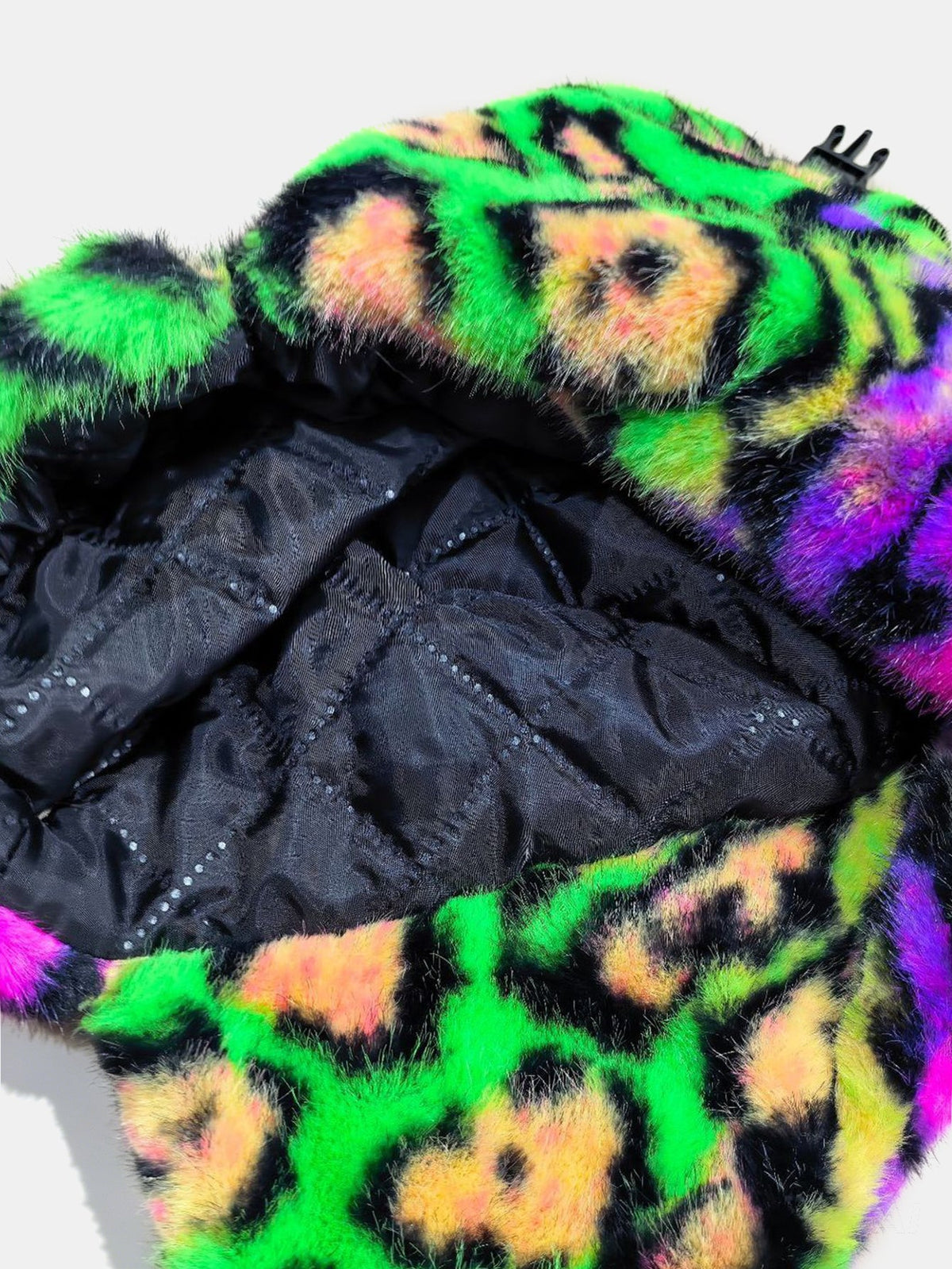 Leopard Print Faux Fur Aviator Hat