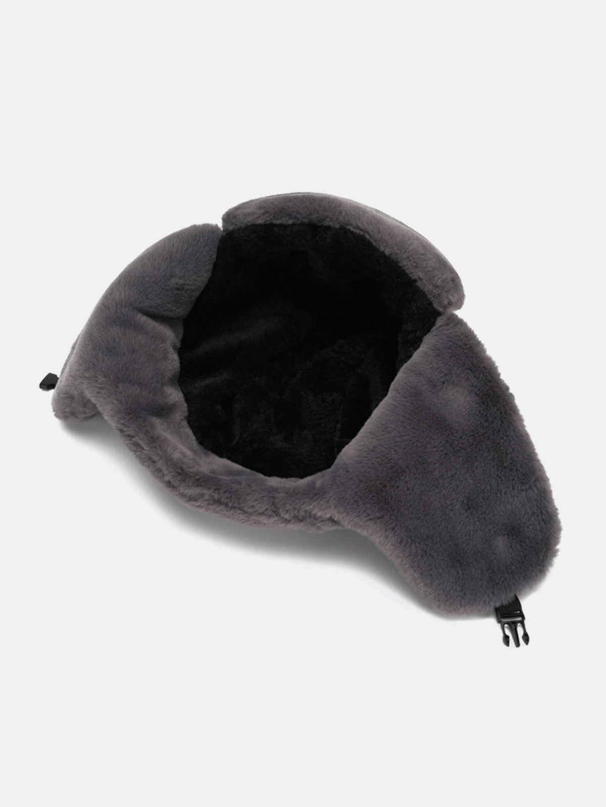 Solid Colour Faux Rabbit Fur Trapper Hat