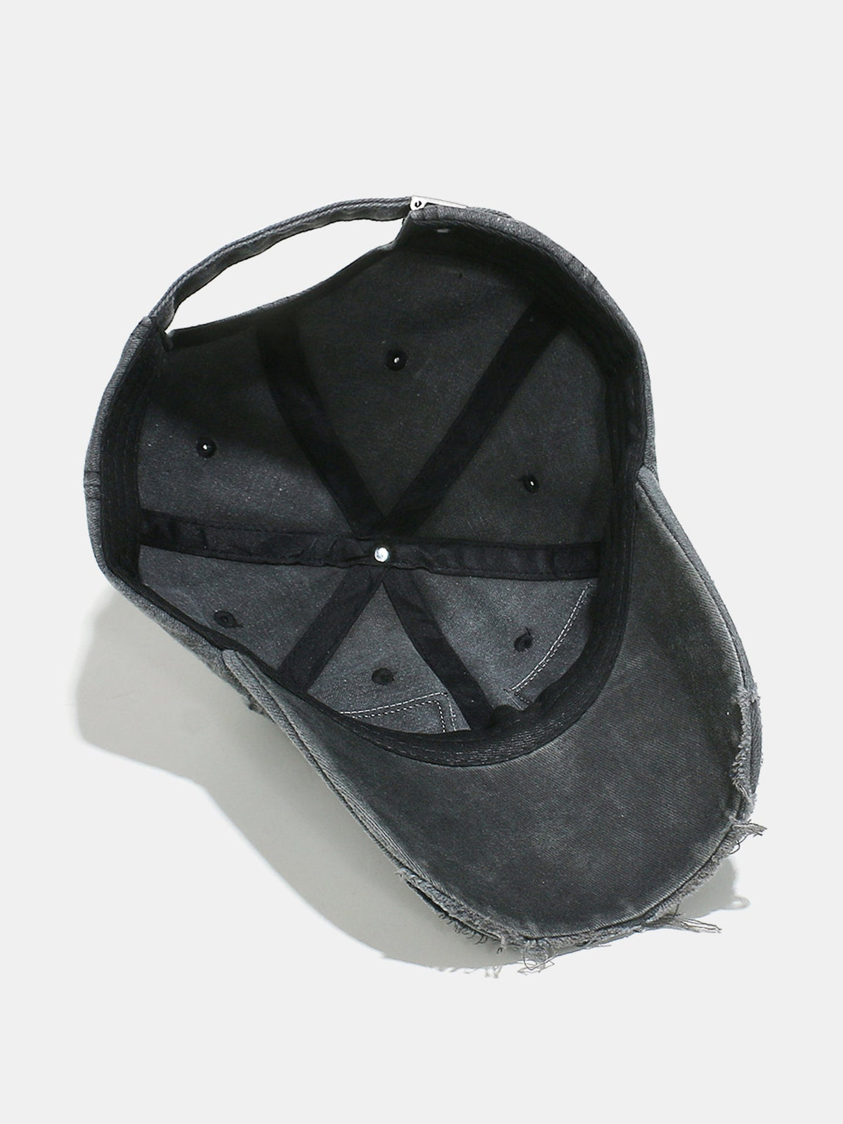 Embroidered Patch Washed Distressed Baseball Cap