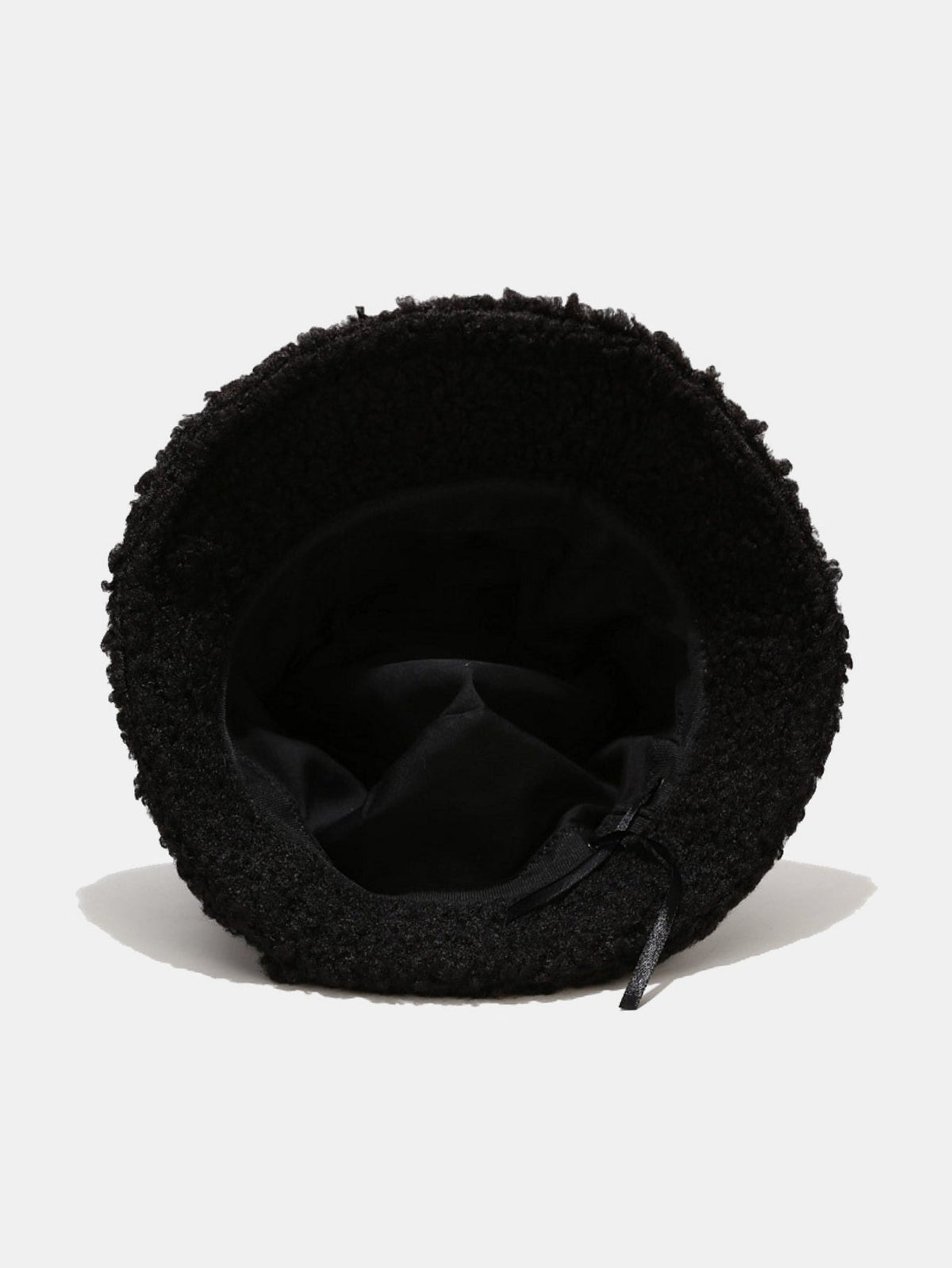 Teddy Fleece Smiley Patch Winter Bucket Hat