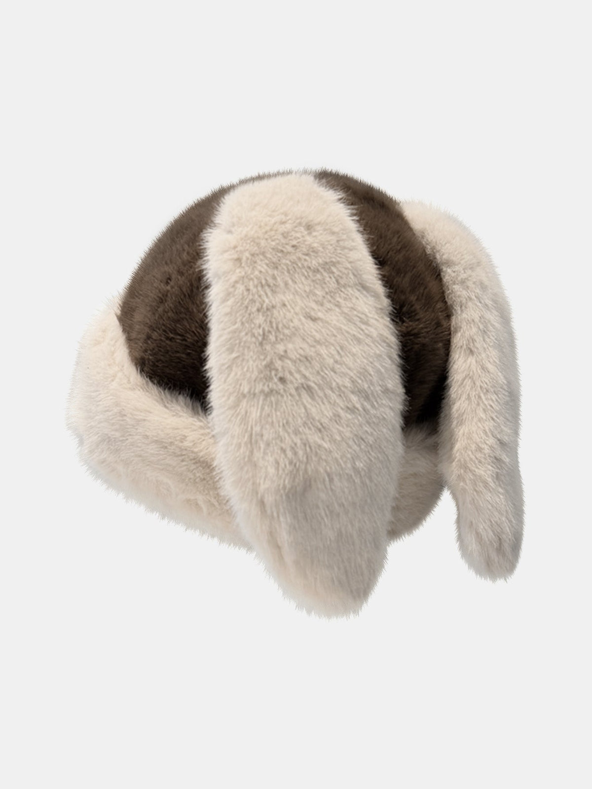 Floppy Bunny Ear Faux Fur Winter Bucket Hat