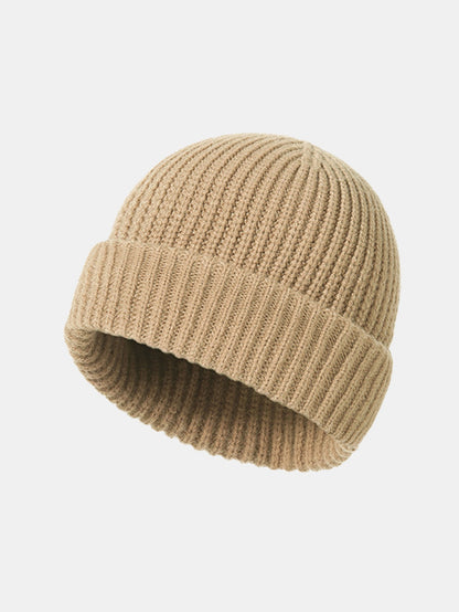 2-in-1 Convertible Ribbed Knit Balaclava Beanie
