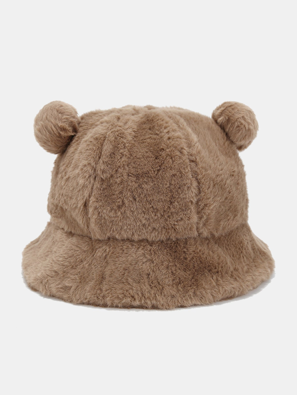 Bear Ear Faux Fur Winter Bucket Hat