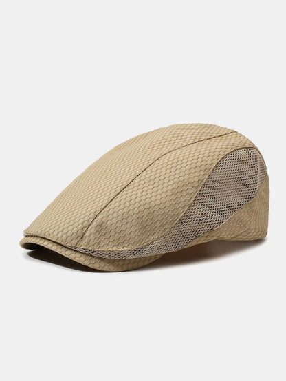 Boné estilo newsboy Ivy ventilado de malha respirável