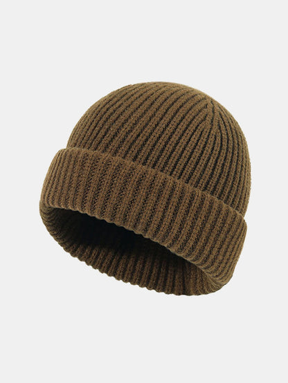 2-in-1 Convertible Ribbed Knit Balaclava Beanie