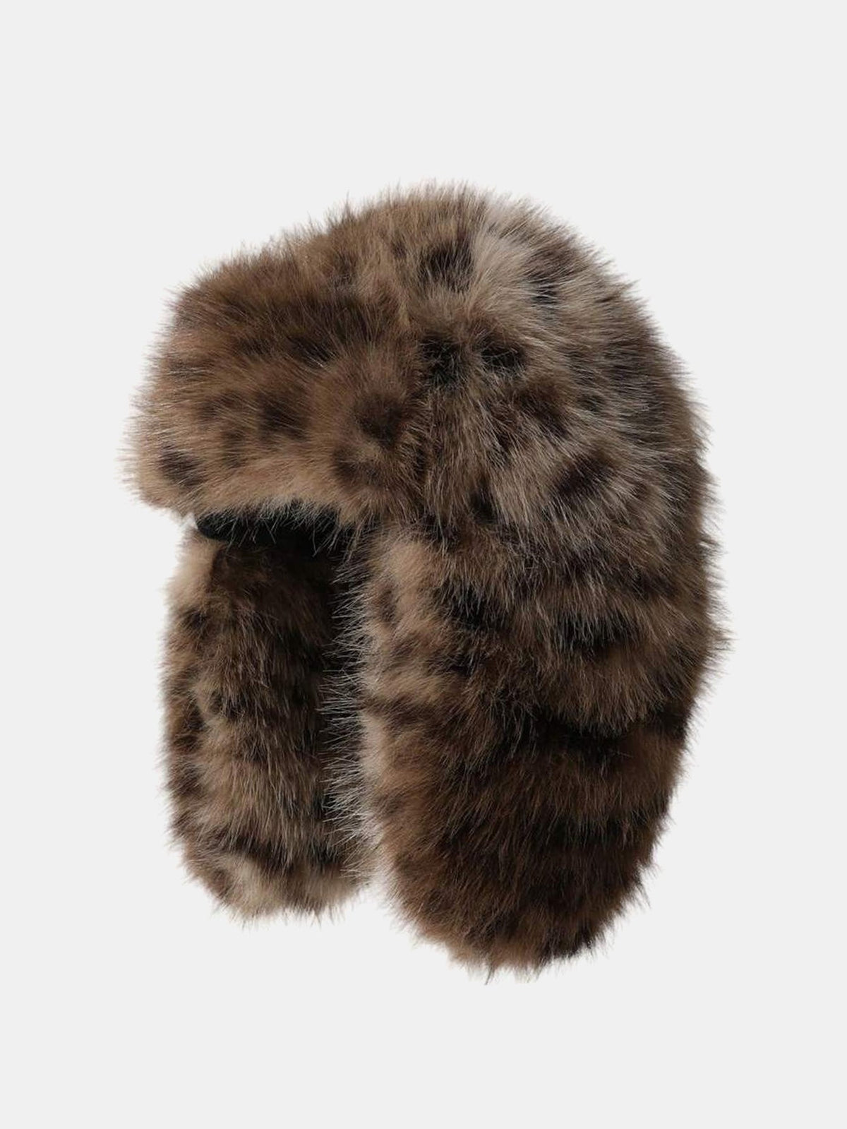Printed Faux Fur Windproof Trapper Hat
