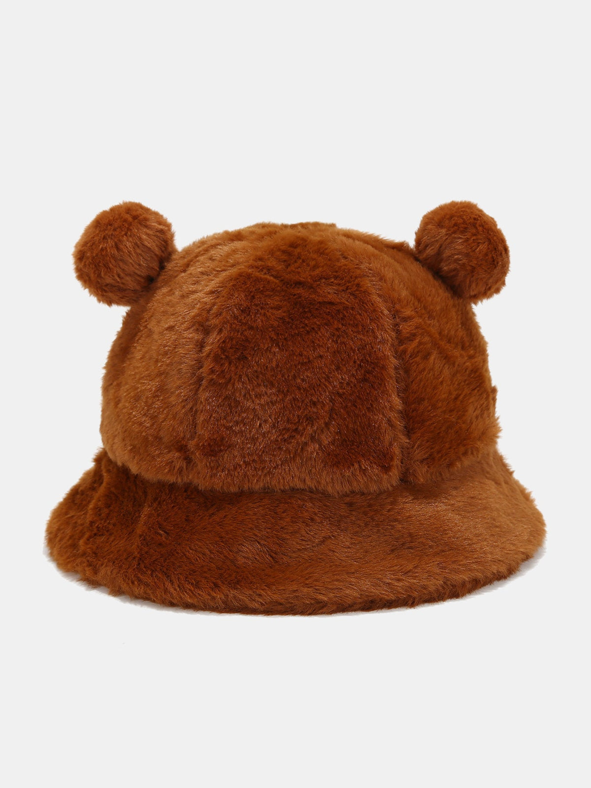 Bear Ear Faux Fur Winter Bucket Hat