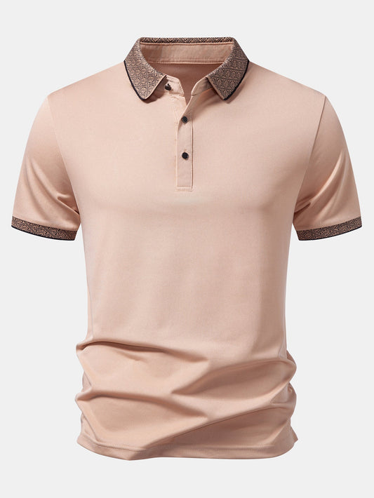 Contrast Collar Polo