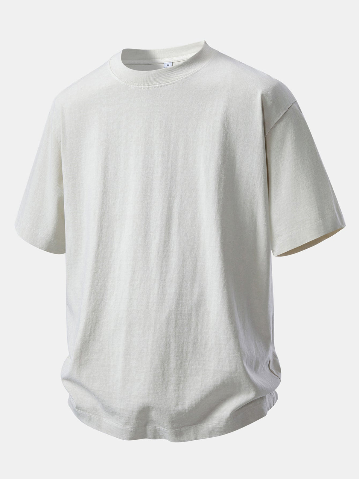 Camiseta Pesada com Ombro Caído e Efeito Lavado & Shorts com Cordão e Efeito Desgastado Lavado
