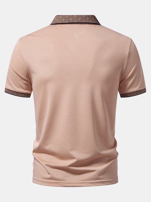 Contrast Collar Polo