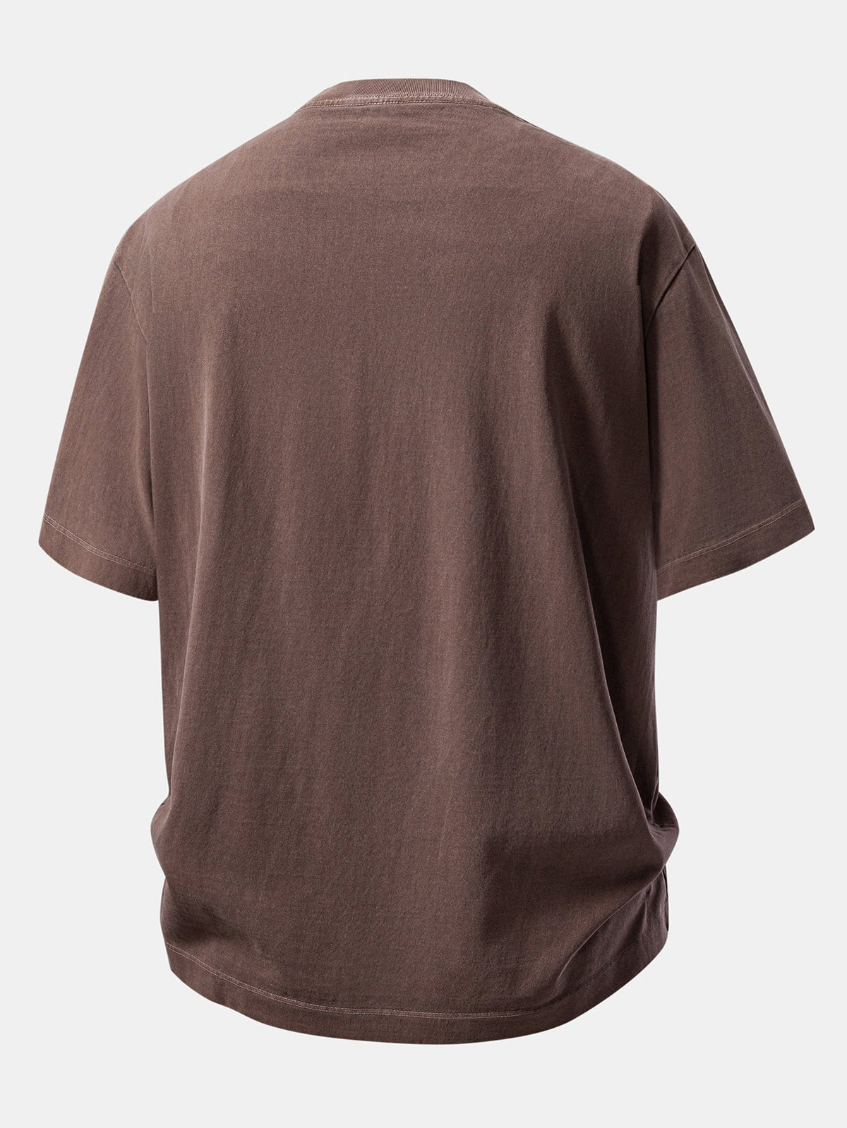 Camiseta Pesada com Ombro Caído e Efeito Lavado & Shorts com Cordão e Efeito Desgastado Lavado