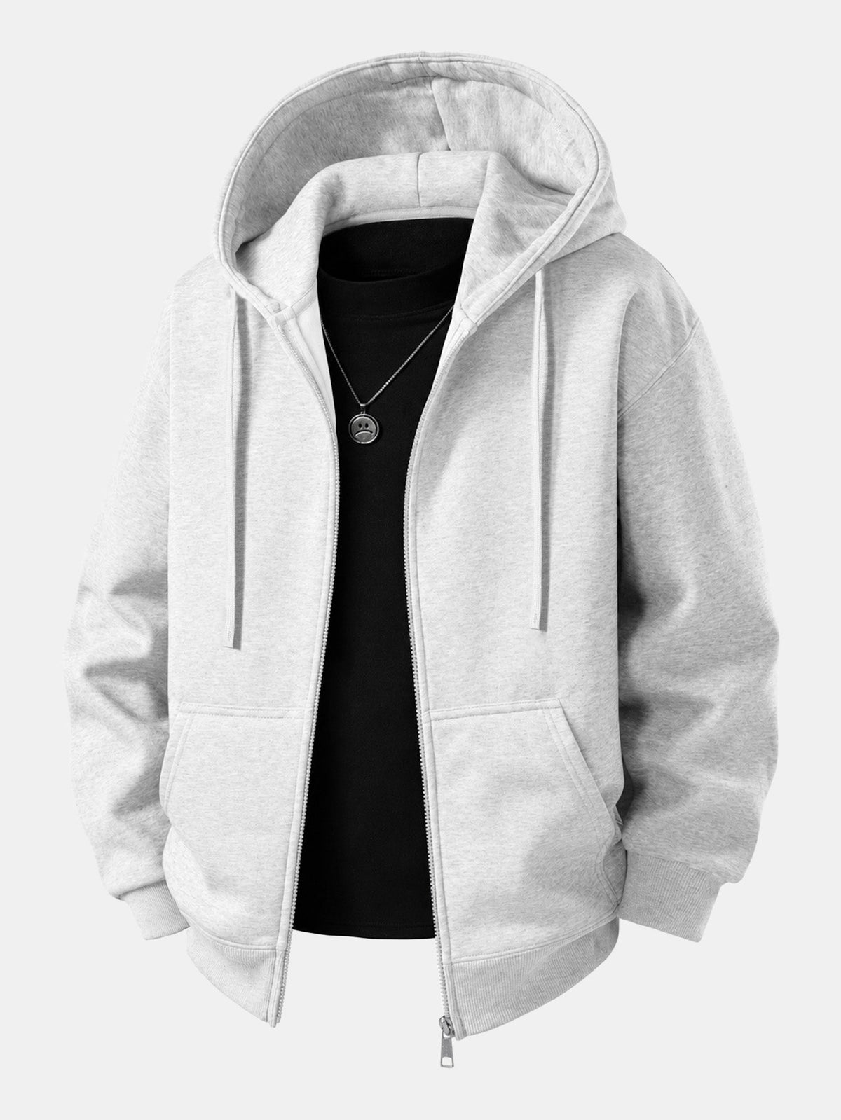 Relaxed Zip Hoodie & Wide Leg Sweatpants Set