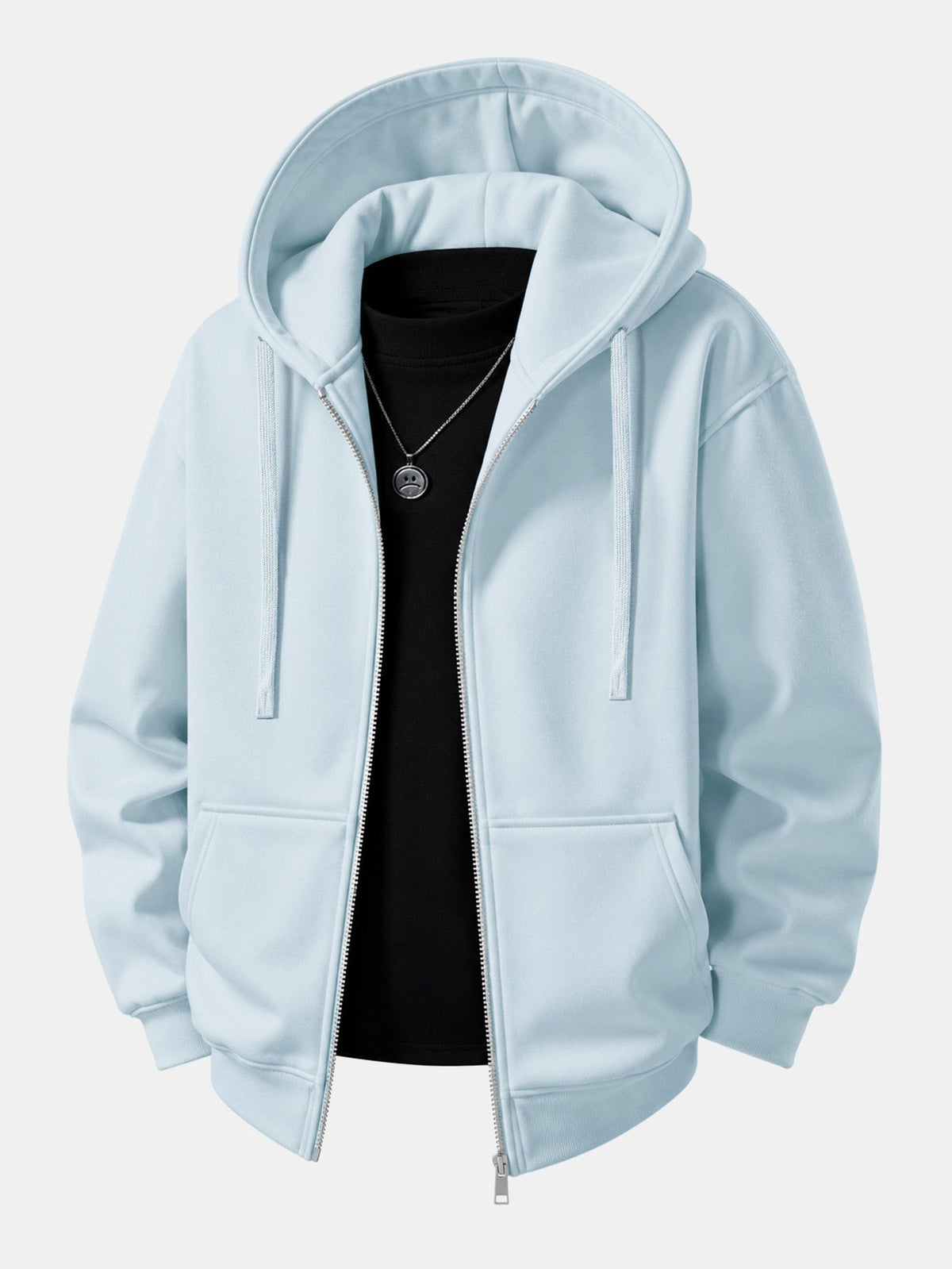Relaxed Zip Hoodie & Wide Leg Sweatpants Set