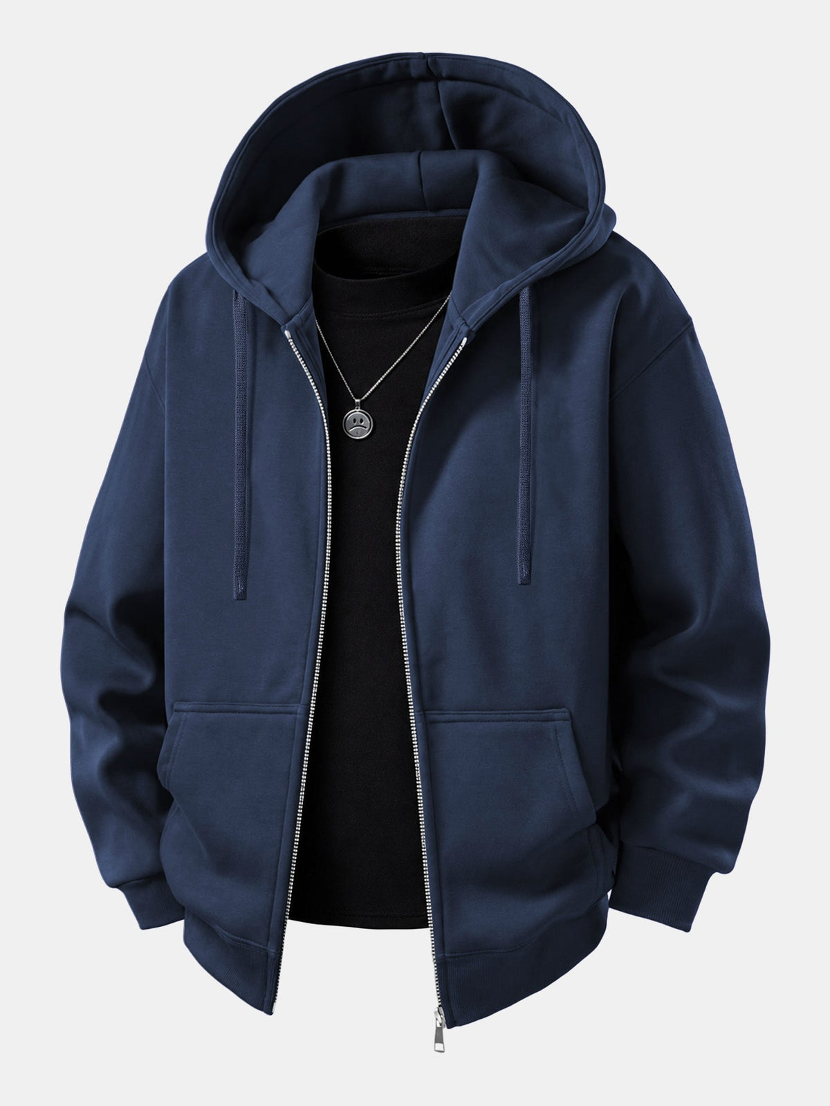 Relaxed Zip Hoodie & Wide Leg Sweatpants Set