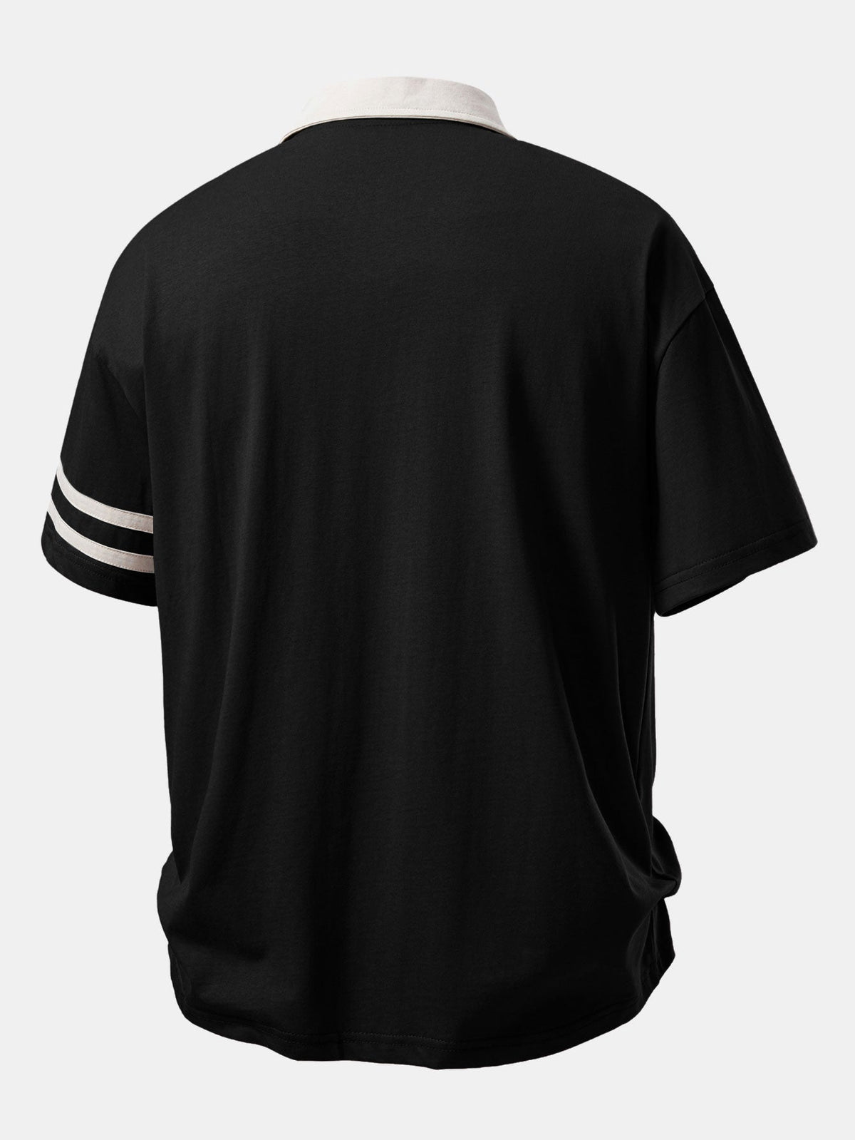 Camisa Polo com Gola Contrastante e Estampa Milano & Shorts de Algodão com Cordão de 7"