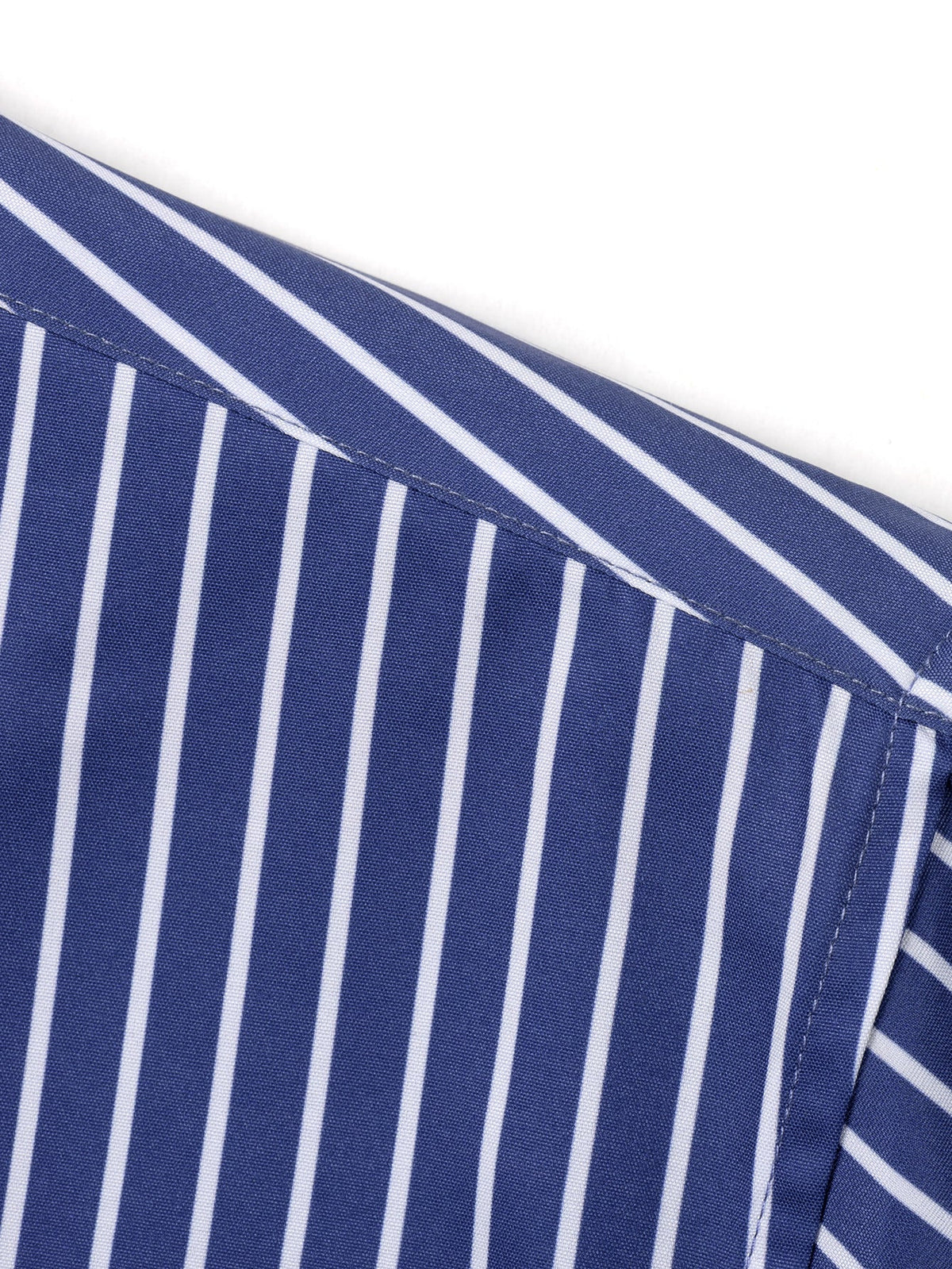 Camisa listrada de algodão misto com botões
