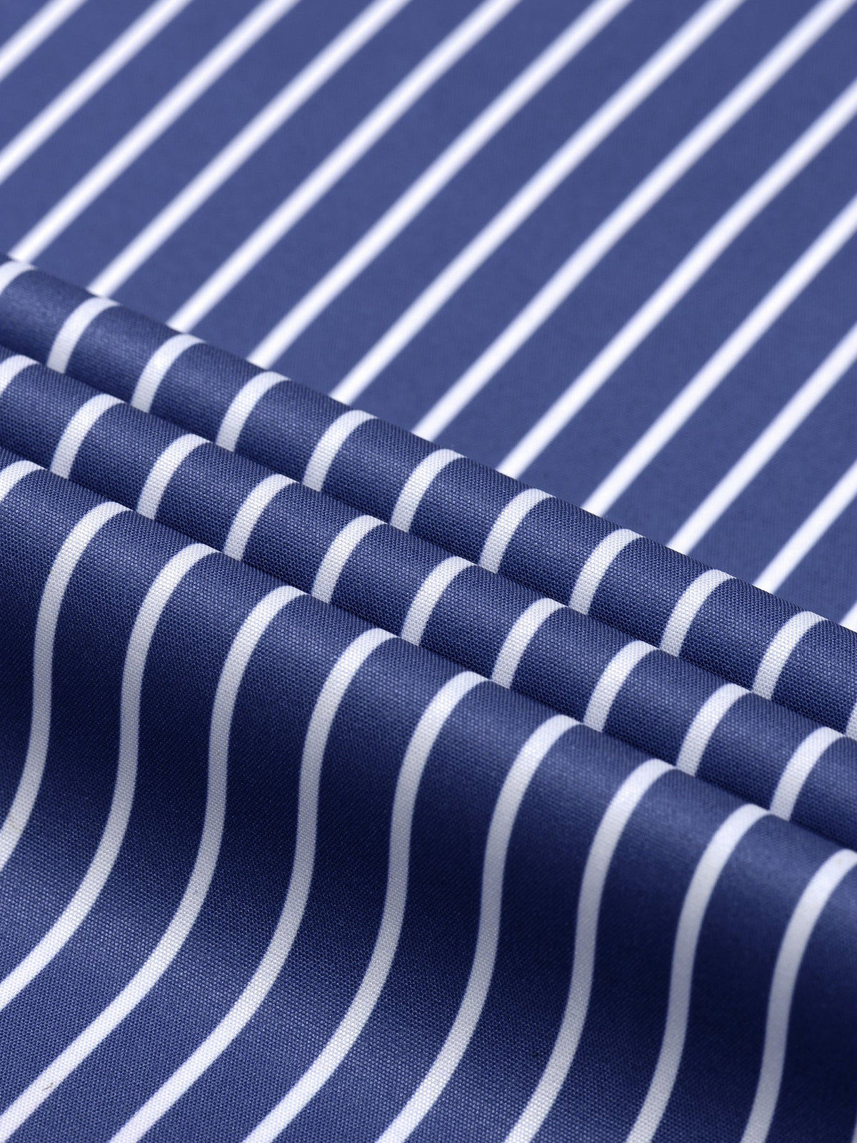 Camisa listrada de algodão misto com botões