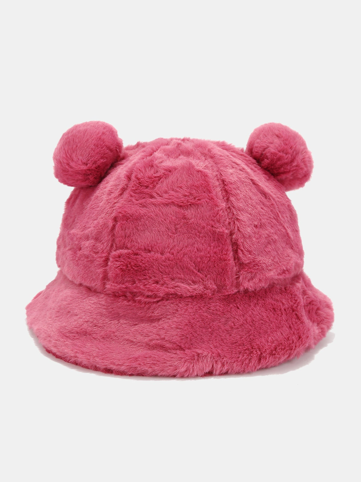 Bear Ear Faux Fur Winter Bucket Hat