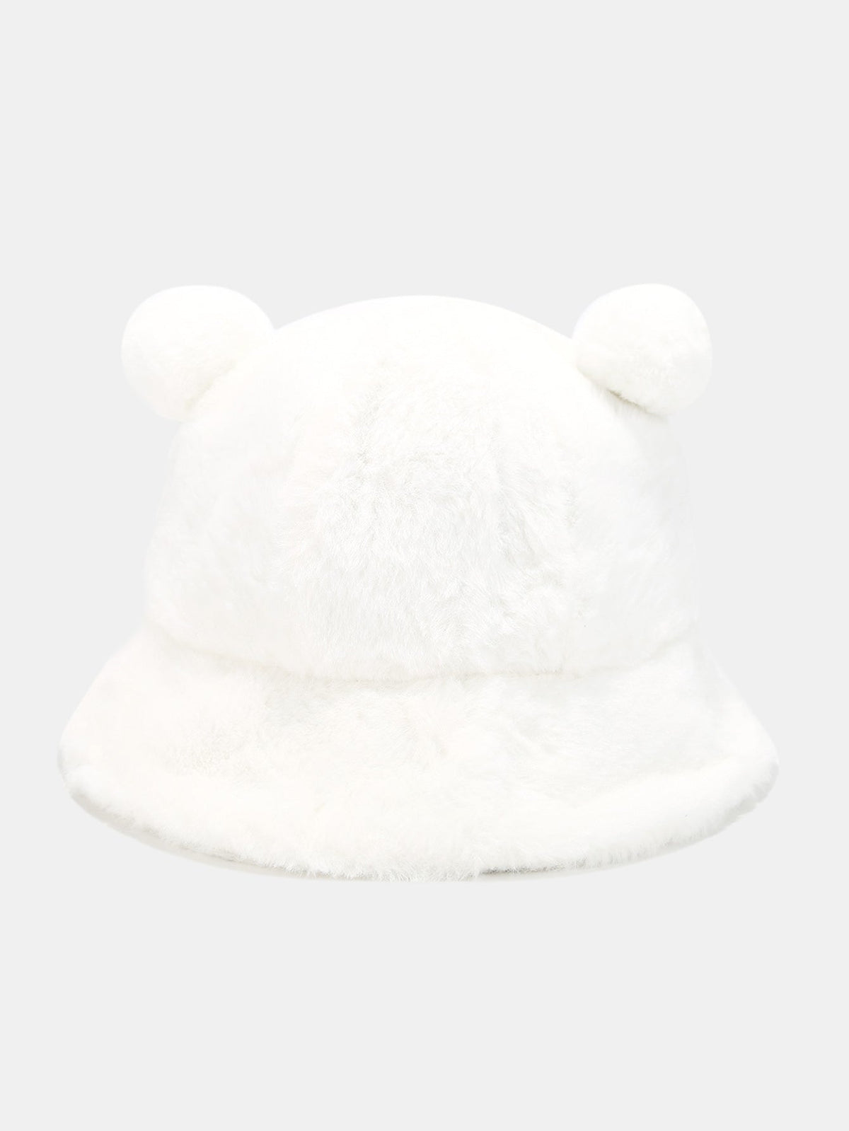 Bear Ear Faux Fur Winter Bucket Hat