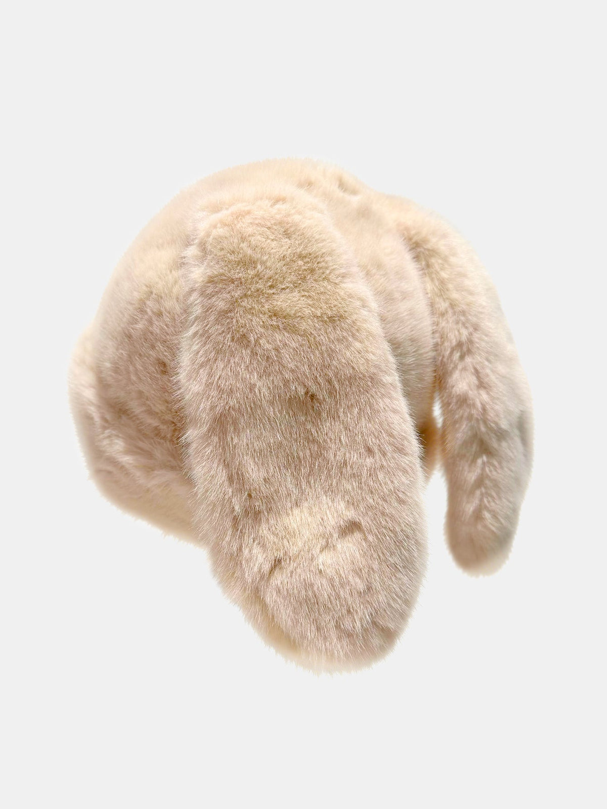 Floppy Bunny Ear Faux Fur Winter Bucket Hat